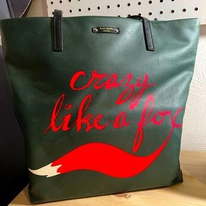 “Crazy Like a Fox” rare limited edition Kate Spade bag